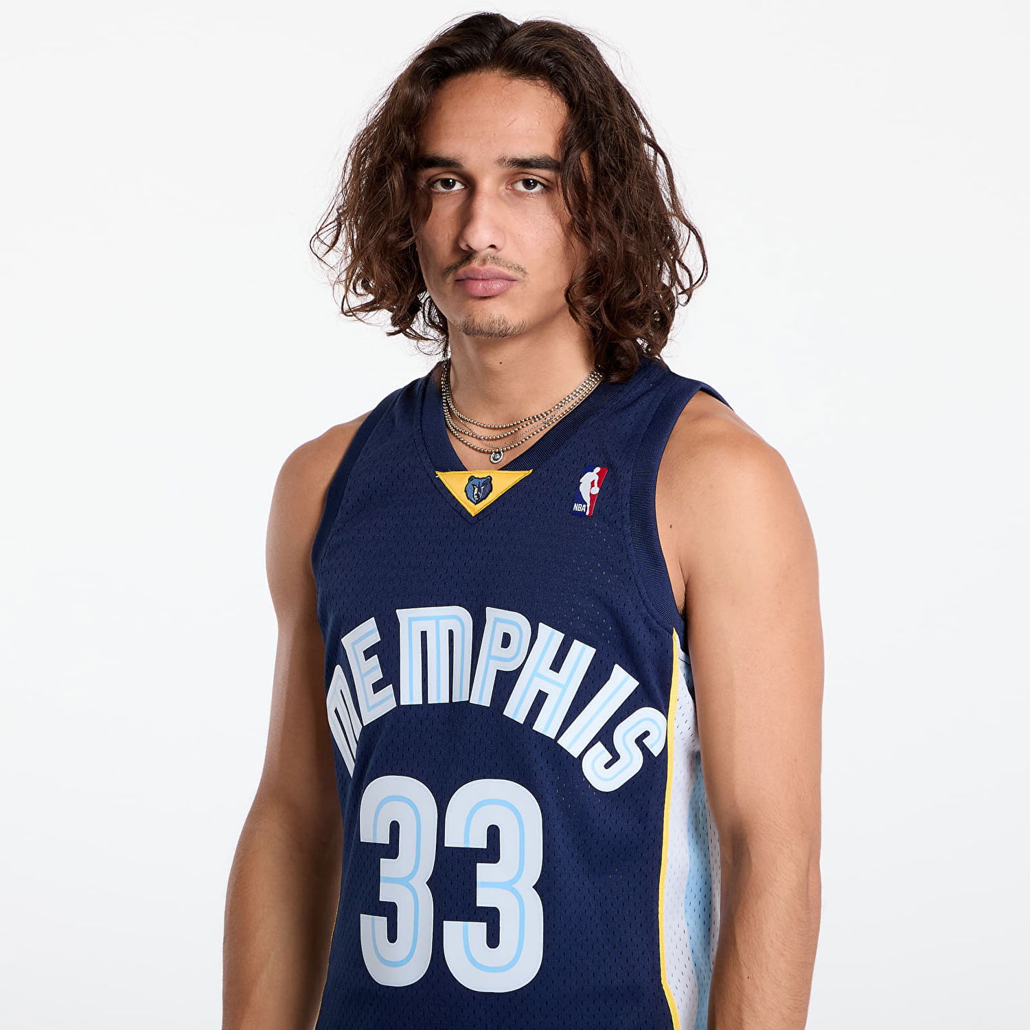 Dres Mitchell & Ness Memphis Grizzlies 33 Marc Gasol Dark Jersey Navy Mornarica | SMJY7099 Navy, 1