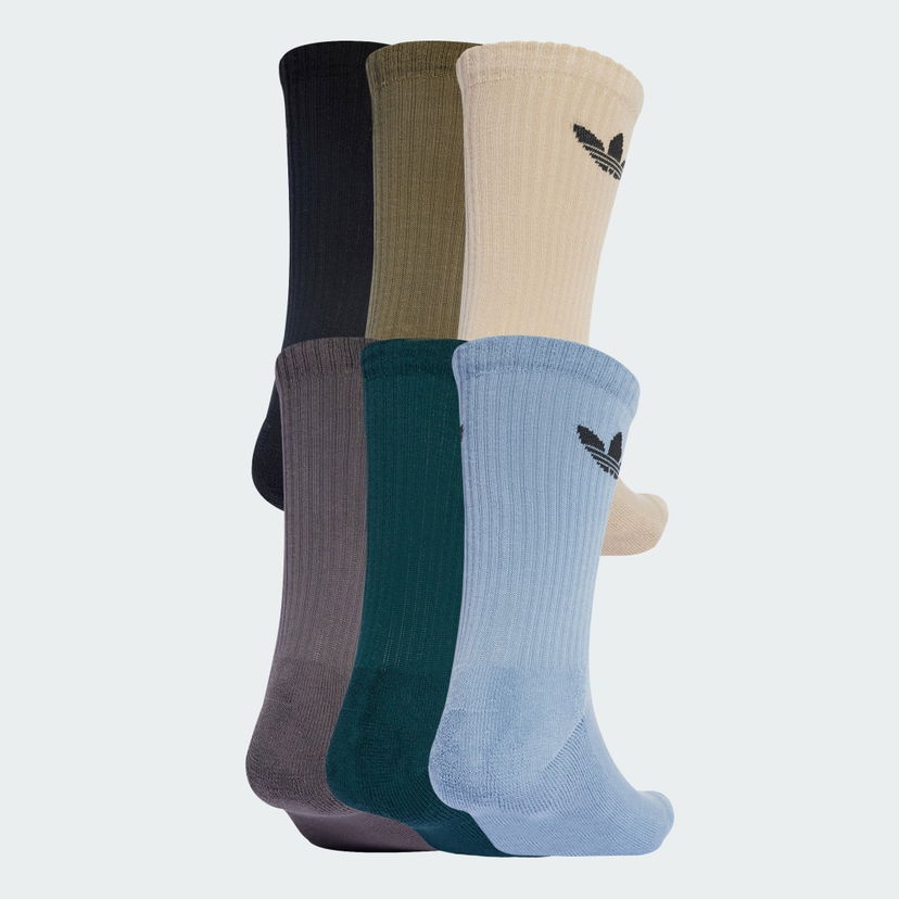 Nogavice adidas Performance Trefoil Cushion Crew Socks - 6 Pairs Večbarvna | JY2680