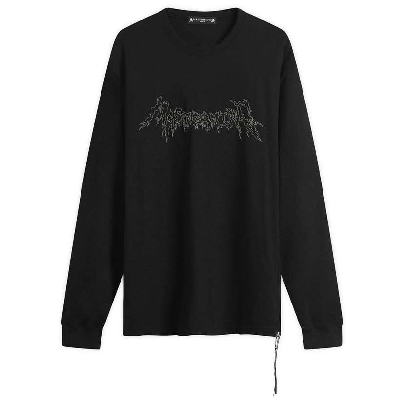 Majica Mastermind WORLD MASTERMIND WORLD Beaded Long Sleeve T-Shirt Črna | MW25S15-TS070-011