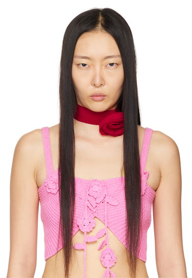 Ogrlica Blumarine Rose Choker Rdeča | P422W267A, 1