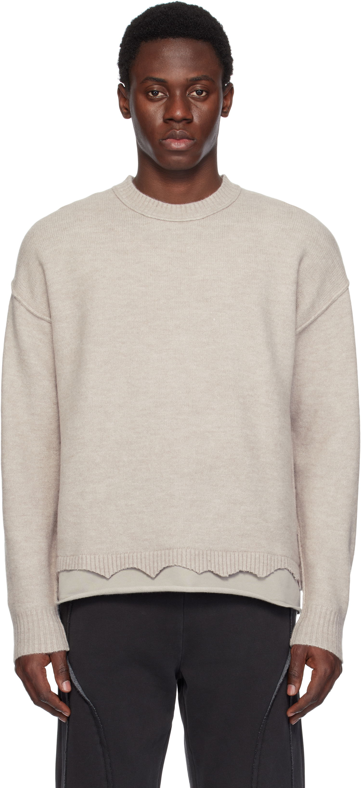Pleteni pulover izzue Izzue Layered Sweater Bež | IZXKNN4123W4NBGT, 0