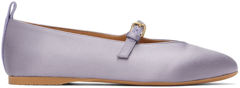 Superge in čevlji JW Anderson Satin Ballerina Flats Lila | ANW43033B 20112