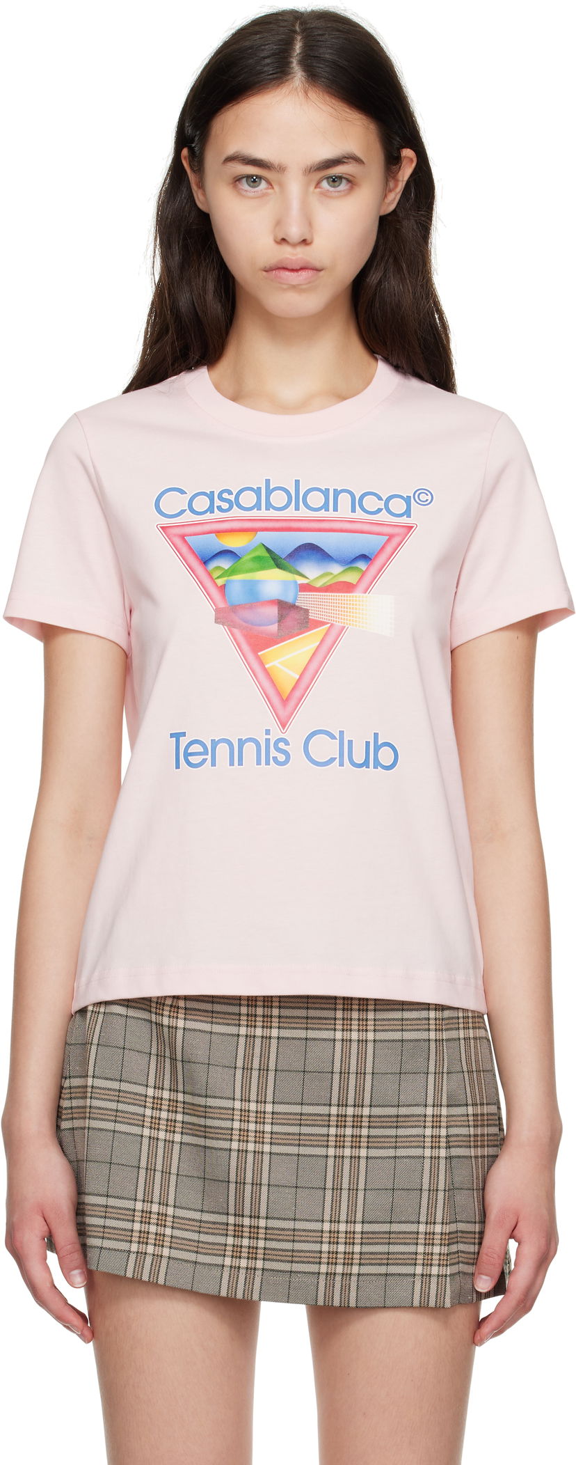 Majica Casablanca Casablanca Tennis Club T-Shirt Roza | WPF25-JTS-020-02