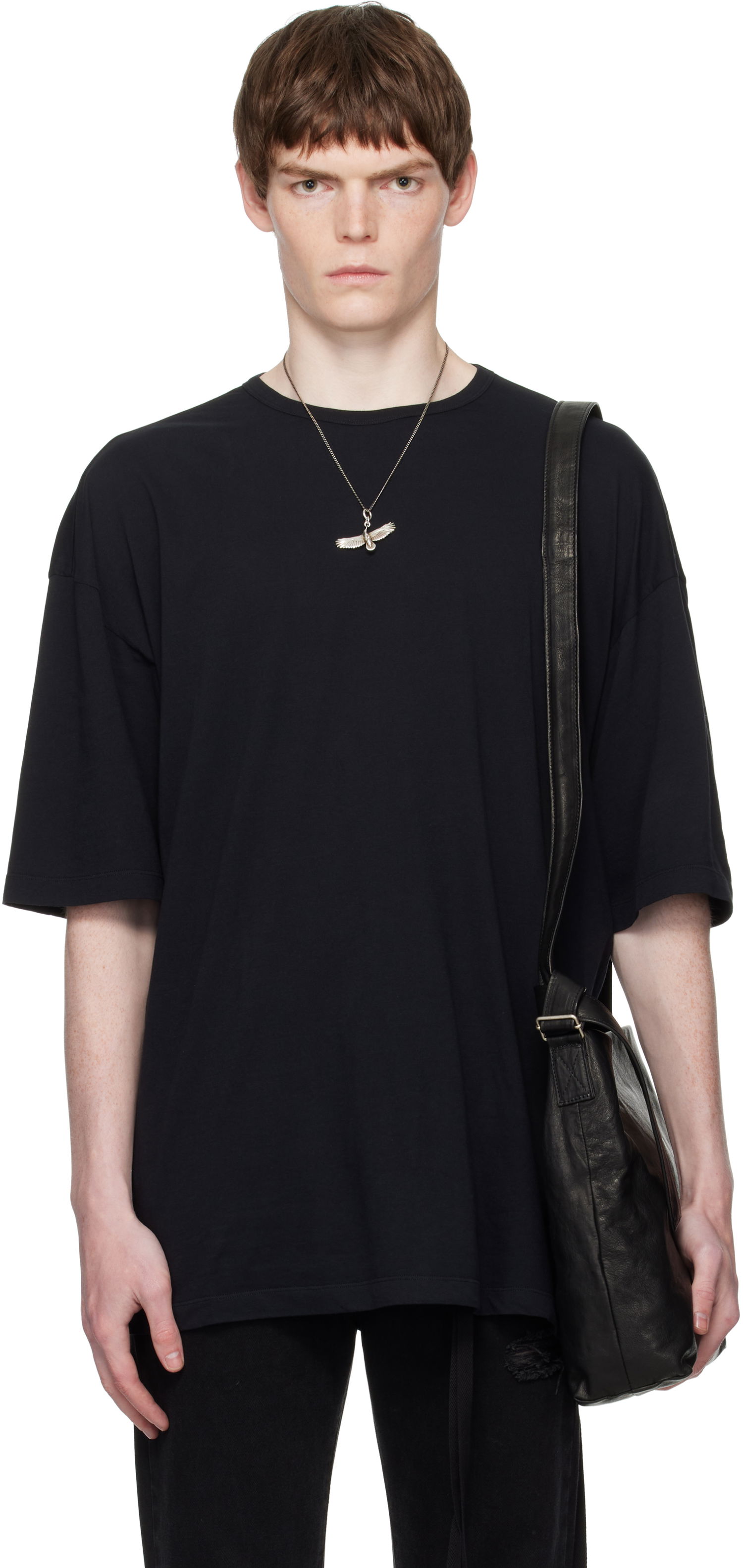 Majica Ann Demeulemeester Ann Demeulemeester Dieter 'The Dialogue of Another Day' T-Shirt Črna | B0012880-FA206-099, 0