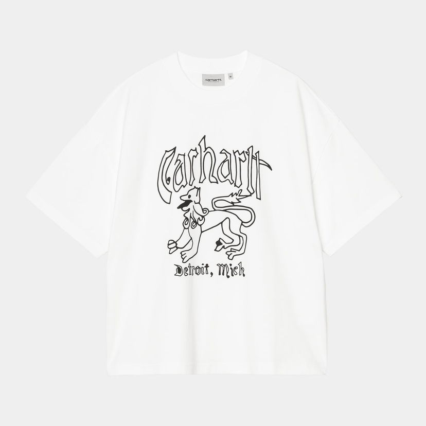 Majica Carhartt WIP S/S Hackwork T-Shirt heavy stone wash Bela | I035434_9