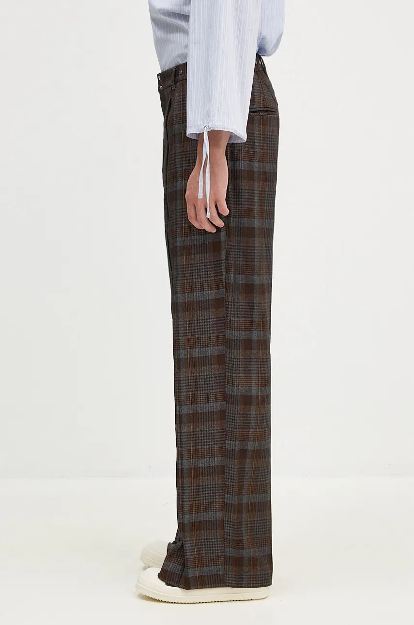 Hlače Andersson Bell Soe Check Wrap Trousers Rjava | apa753m, 1