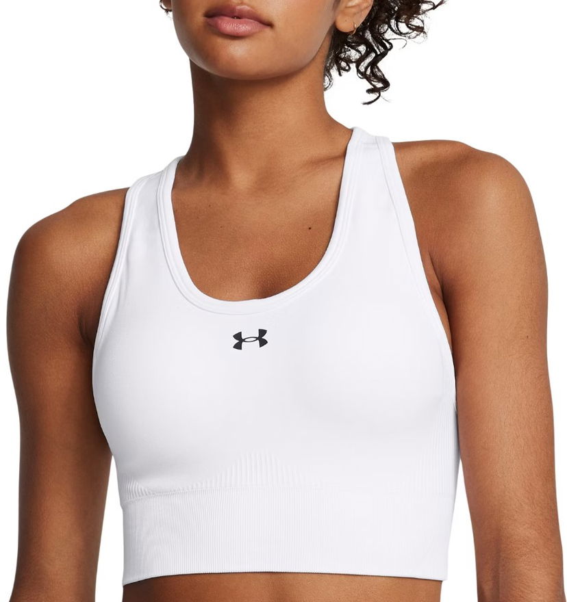 Modrček Under Armour Vanish Seamless Mid Sports Bra Bela | 1384419-100