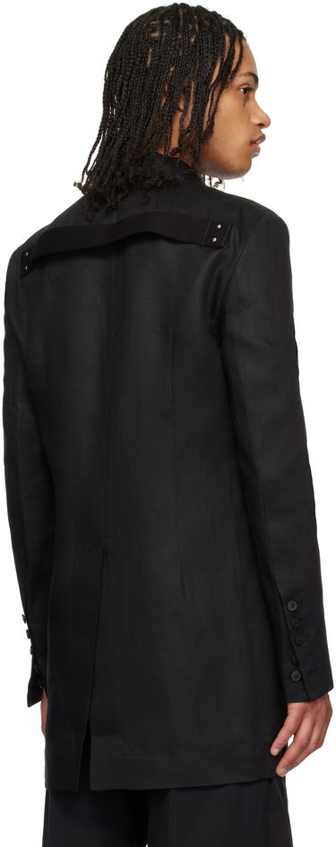 Jakna Rick Owens Rick Owens Hollywood Lido Blazer Črna | RU01E5753 TWL, 2