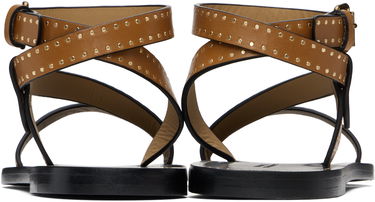 Superge in čevlji ISABEL MARANT Isabel Marant Jopee Studded Leather Sandals Rjava | SD0228FA-C1B05S, 1