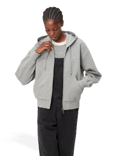 Jakna Carhartt WIP Hooded Casey Jacket Siva | I032642_10B_XX