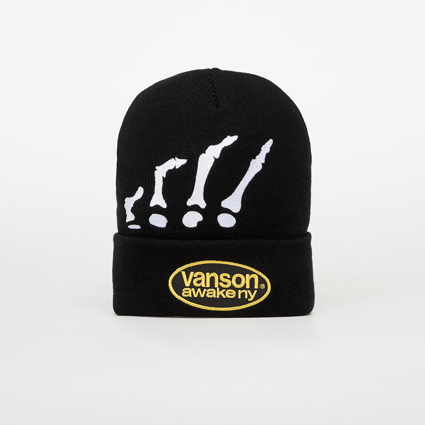 Beanie Awake NY Awake NY Vanson Bones Beanie Črna | AWK-FW25-HT008-BLK