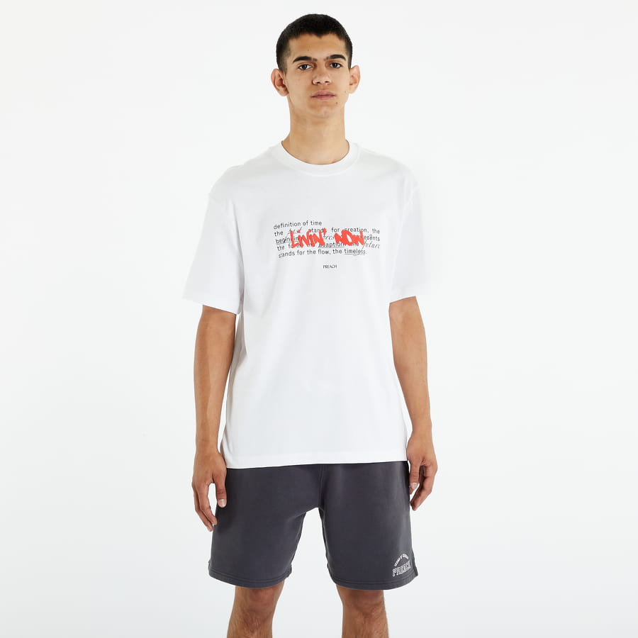 Majica PREACH Relaxed Livin Now T-shirt Bela | 206302 1, 0