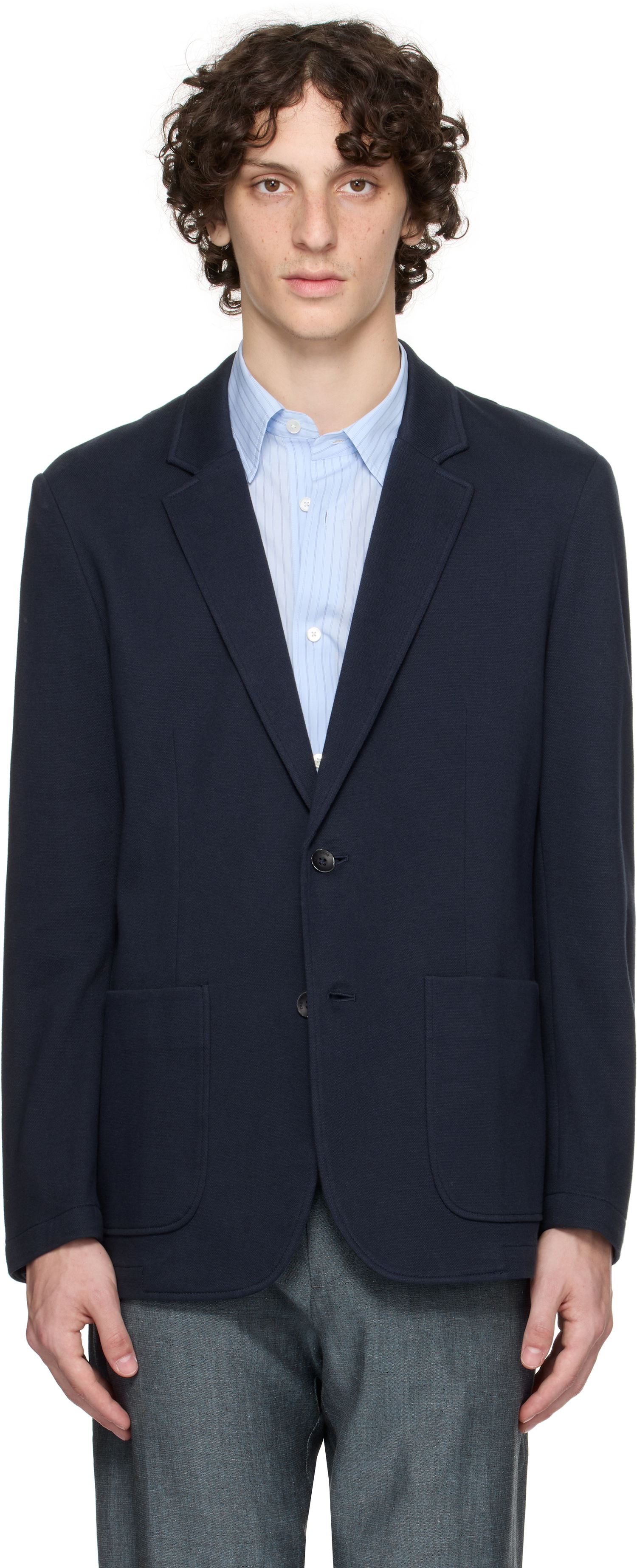 Jakna rag & bone Rag & Bone Butler Patch Pocket Blazer Mornarica | MBW25P4006PIML, 0