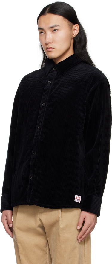 Srajce A.P.C. A.P.C. Boris Corduroy Overshirt Črna | COHDW-H02811, 3