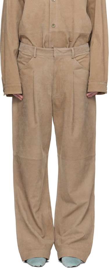 Hlače Entire Studios Entire Studios DC Suede Trousers Bež | ES2668SS, 0