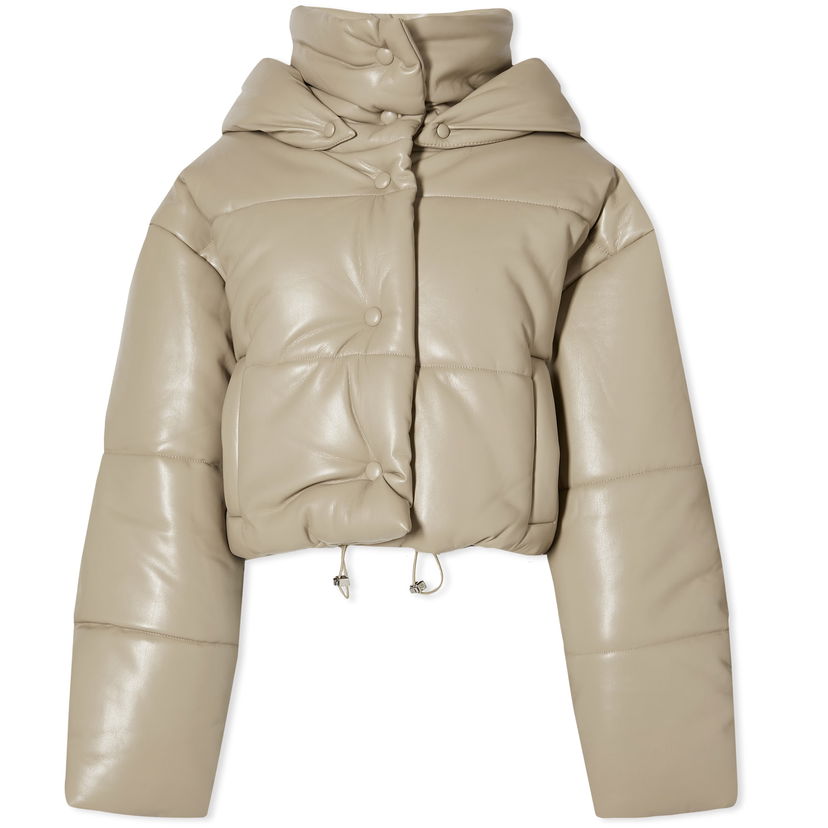 Jakna Nanushka Aveline Leather Look Jacket Bež | NW24RSOW00279
