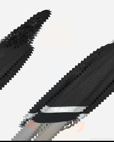 Jakna Cav Empt Reflect Wool Zip Jacket Charcoal Črna | CES25JK06 CHCL, 3