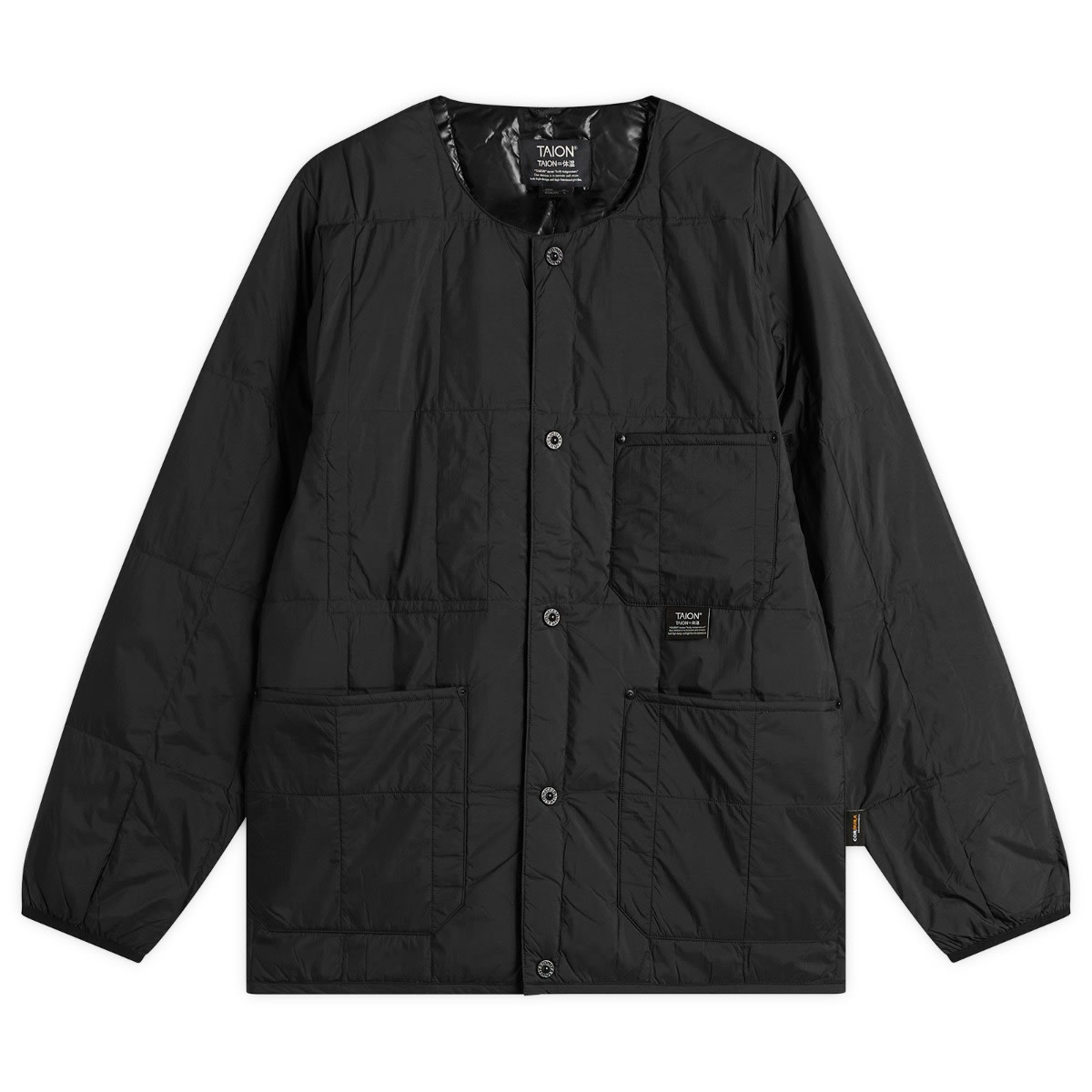 Puhovka TAION Work Crew Neck Down Jacket Črna | TAION-104BWK-BLK, 1