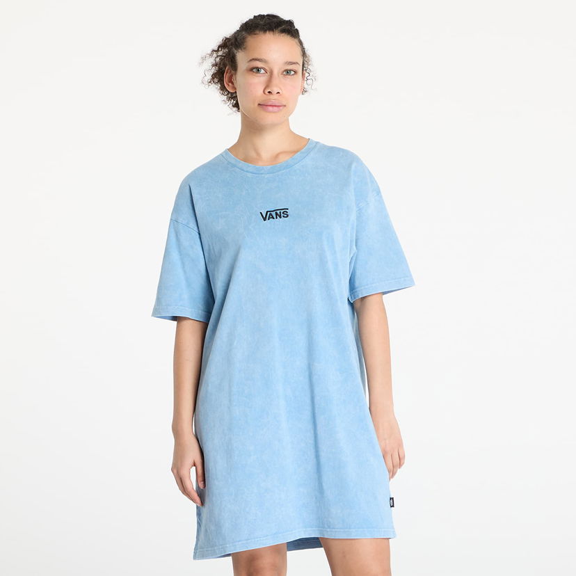Obleke Vans Vans Center Vee Wash T-Shirt Dress Modra | VN00046QE2W1