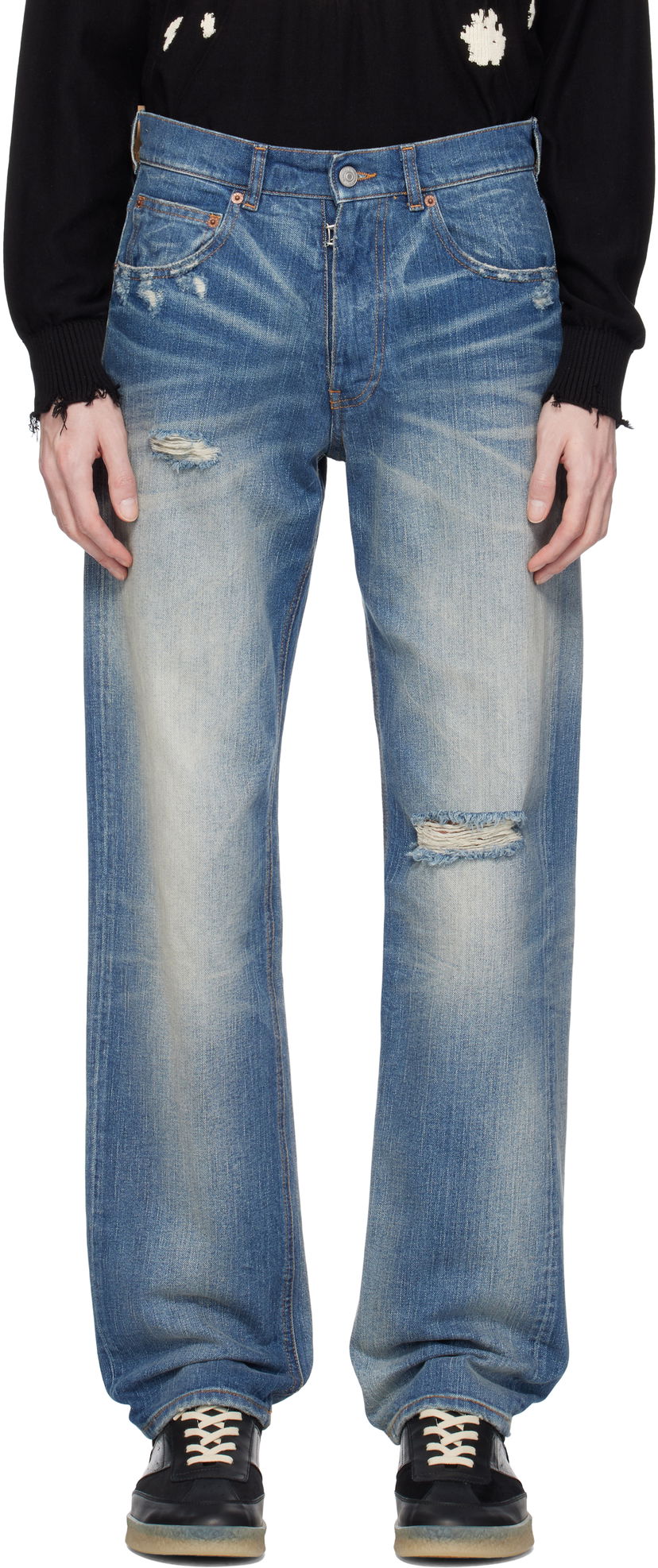 Kavbojke Maison Margiela MM6 Maison Margiela 5 Pockets Jeans Modra | SH0LA0019 M30016