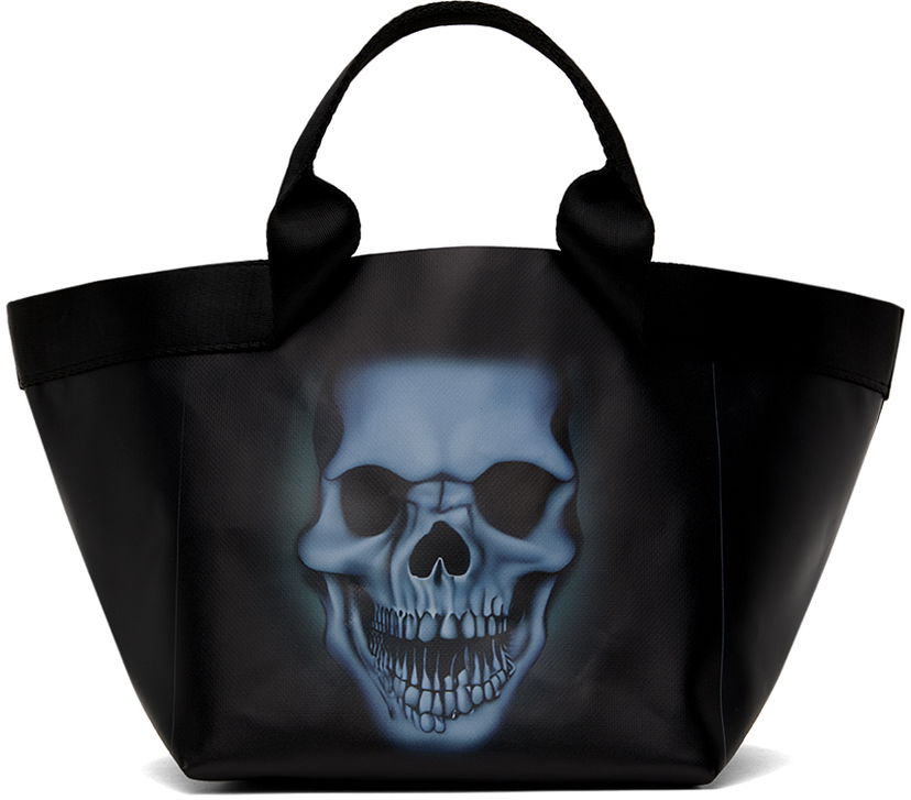 Tote bag Ottolinger Ottolinger Mini Skull-Print Shopper Tote Črna | 2701603