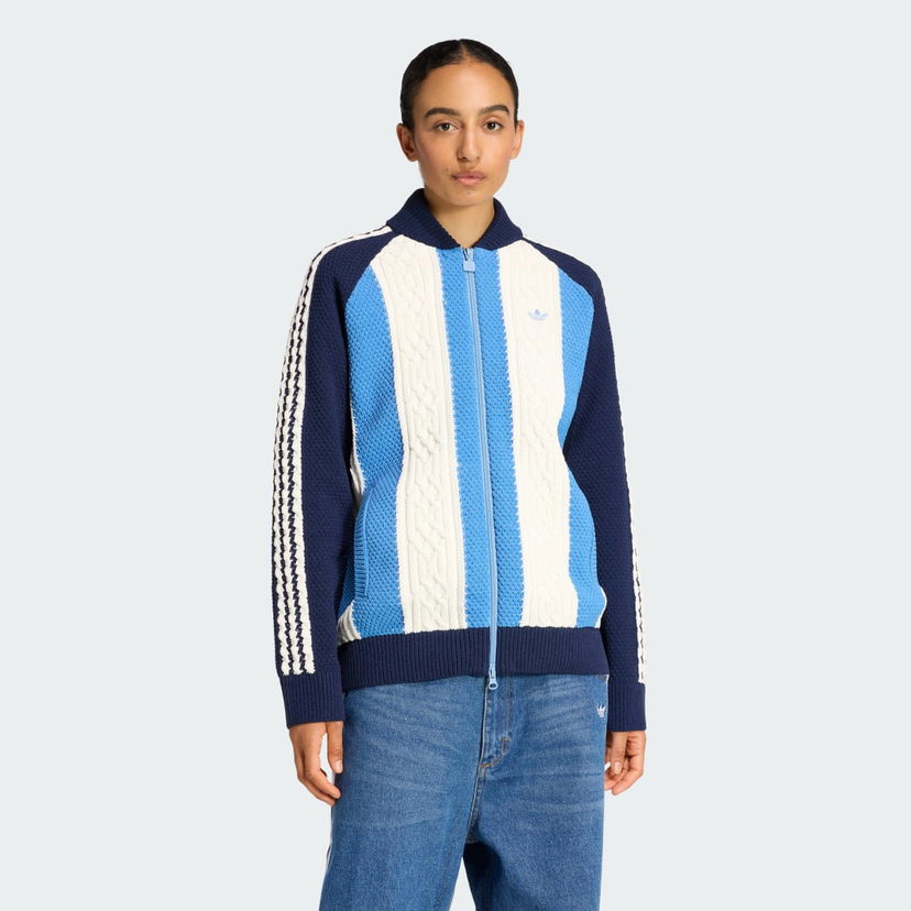 Pleteni pulover adidas Performance Adidas Originals Archive Cutline Knit Track Top Modra | KS7803