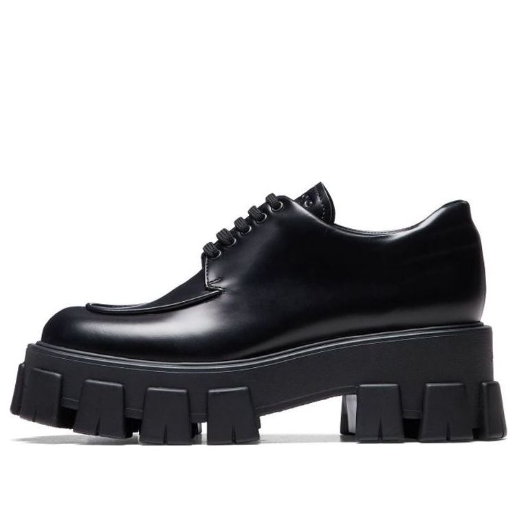 Superge in čevlji Prada Monolith Brushed Calf Derby Shoes Črna | 1E708L_B4L_F0002_F_A055, 0
