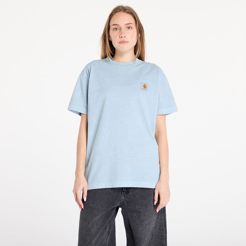 Majica Carhartt WIP T-shirt S/S Vista T-Shirt UNISEX Dusty Ice Garment Dyed M Modra | I030780.2BSGD