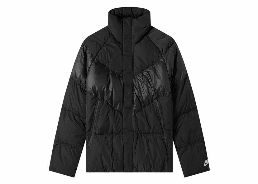 Jakna Nike Chevron Panel Puffer Down Jacket Raven Black Črna | 928893-010