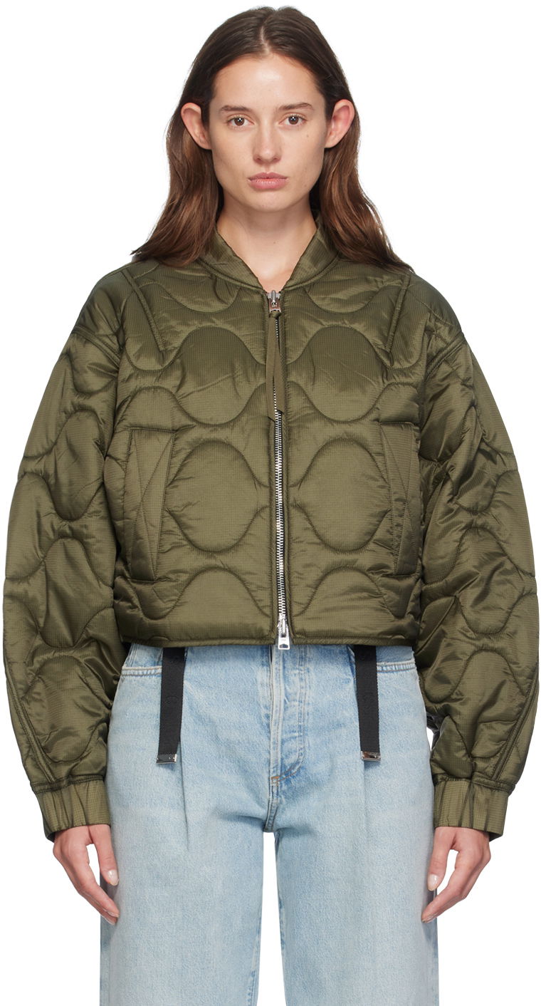 Bomber jakna AGOLDE Iona Bomber Jacket Zelena | A5031, 0