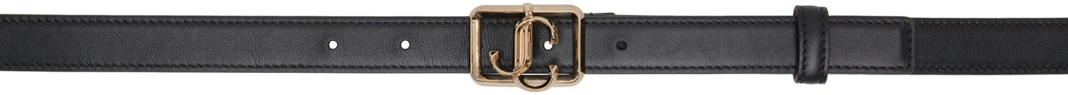 Pasovi Jimmy Choo Jimmy Choo Square 'JC' Belt Črna | JC SQUARE BELT, 0