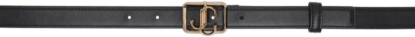Pasovi Jimmy Choo Jimmy Choo Square 'JC' Belt Črna | JC SQUARE BELT