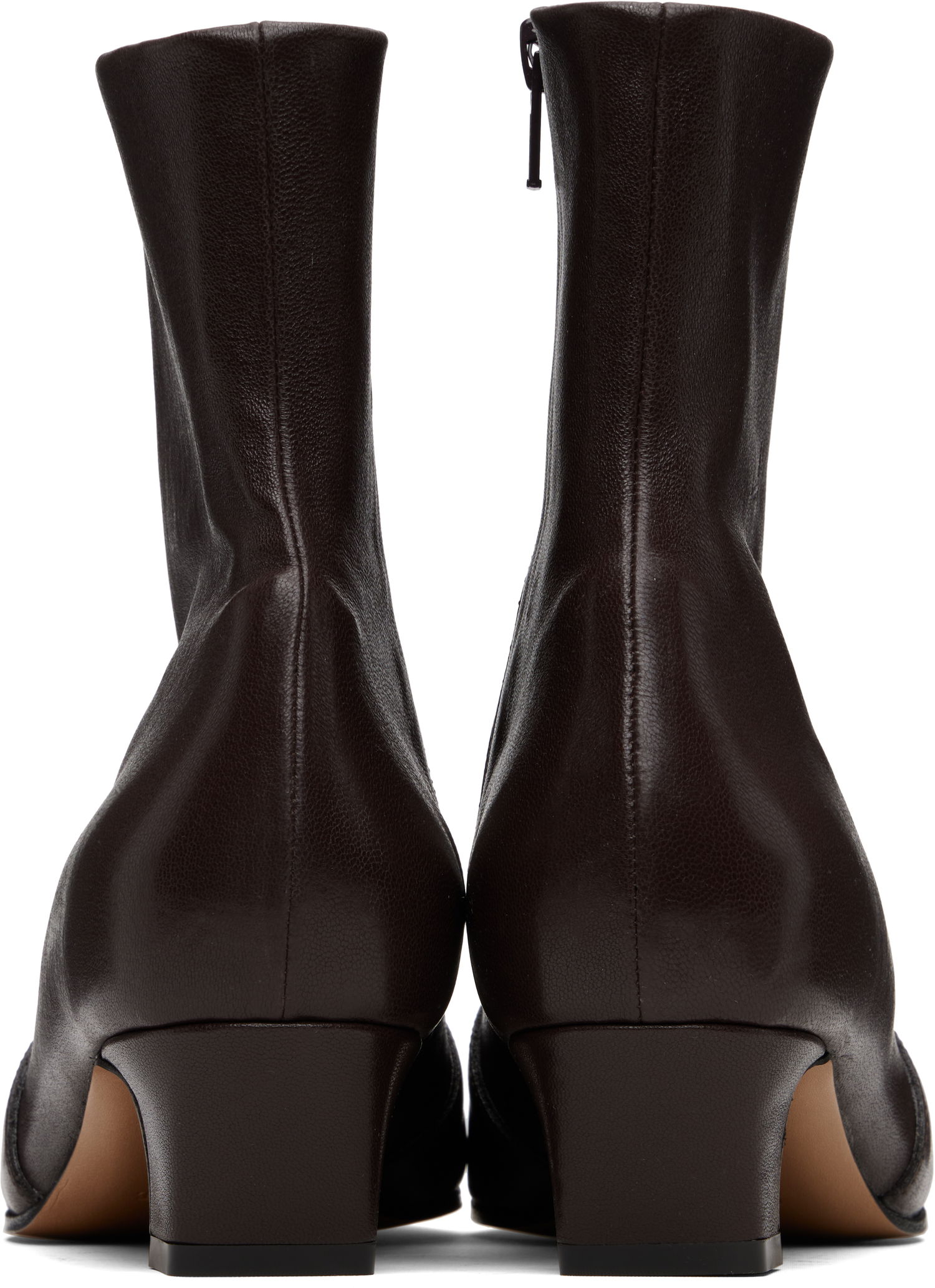 Superge in čevlji Khaite Black 'The Nevada' Stretch Low Boots Črna | F1068-836, 1