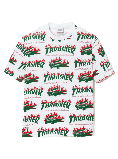 Majica Lacoste x Thrasher Oversized T-Shirt Bela | TH7107L-001