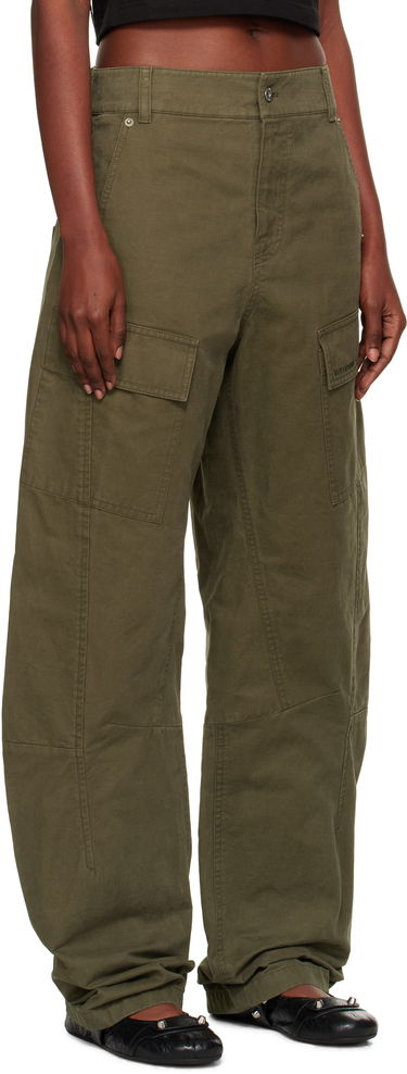 Cargo hlače We11done We11done Curved Cargo Trousers Zelena | WD-PT2-25-216-W-KK, 1