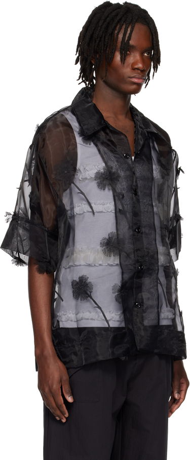 Srajce Simone Rocha Simone Rocha Carnation Organza Boxy Shirt Bež | 5332 1245, 4