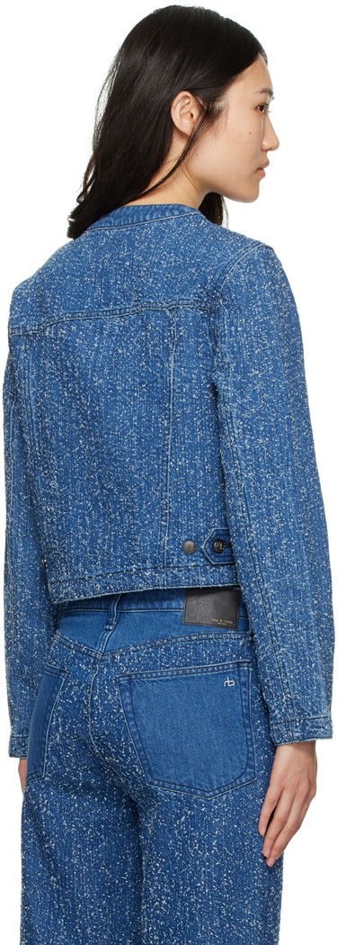 Jakna rag & bone Cora Denim Jacket Modra | WDD24S1438FTMT, 2