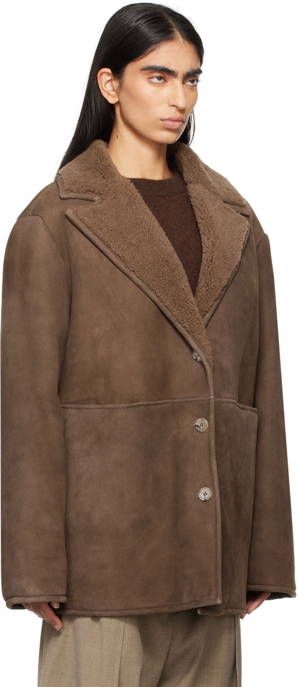 Jakna Loulou de Saison Loulou de Saison Cirebo Shearling Jacket Rjava | CIREBO, 1