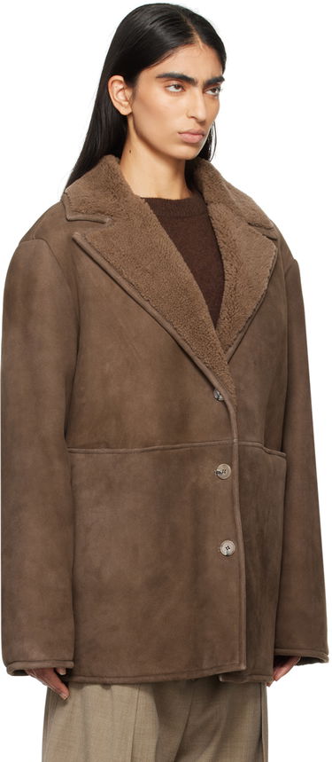 Jakna Loulou de Saison Loulou de Saison Cirebo Shearling Jacket Rjava | CIREBO, 1
