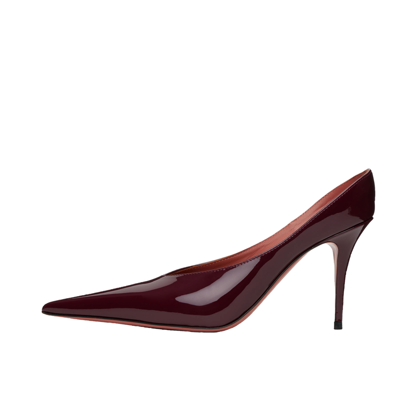 Superge in čevlji Amina Muaddi Patent Leather Pumps Bordo | ANOK MULE PATENT