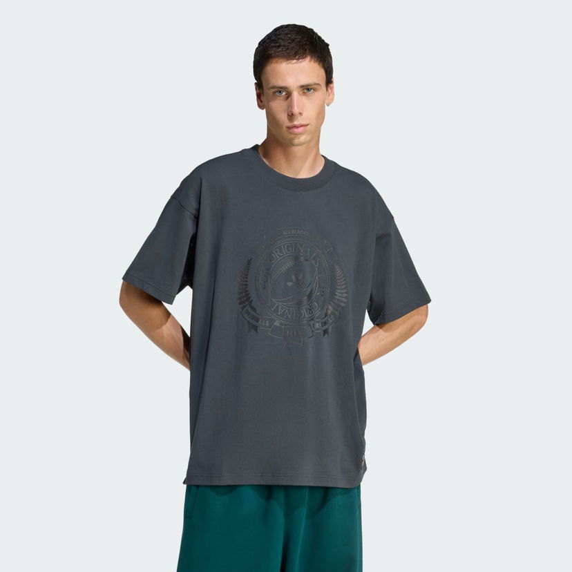 Majica adidas Performance ORIGINALS and ALL BLACKS Loose Graphic Short Sleeve T-Shirt Siva | KG4650