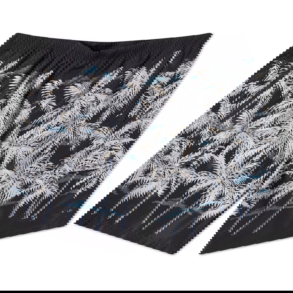 Kopalke Palm Angels Palm Print Swim Short Črna | PMFA005S22FAB0081003, 0