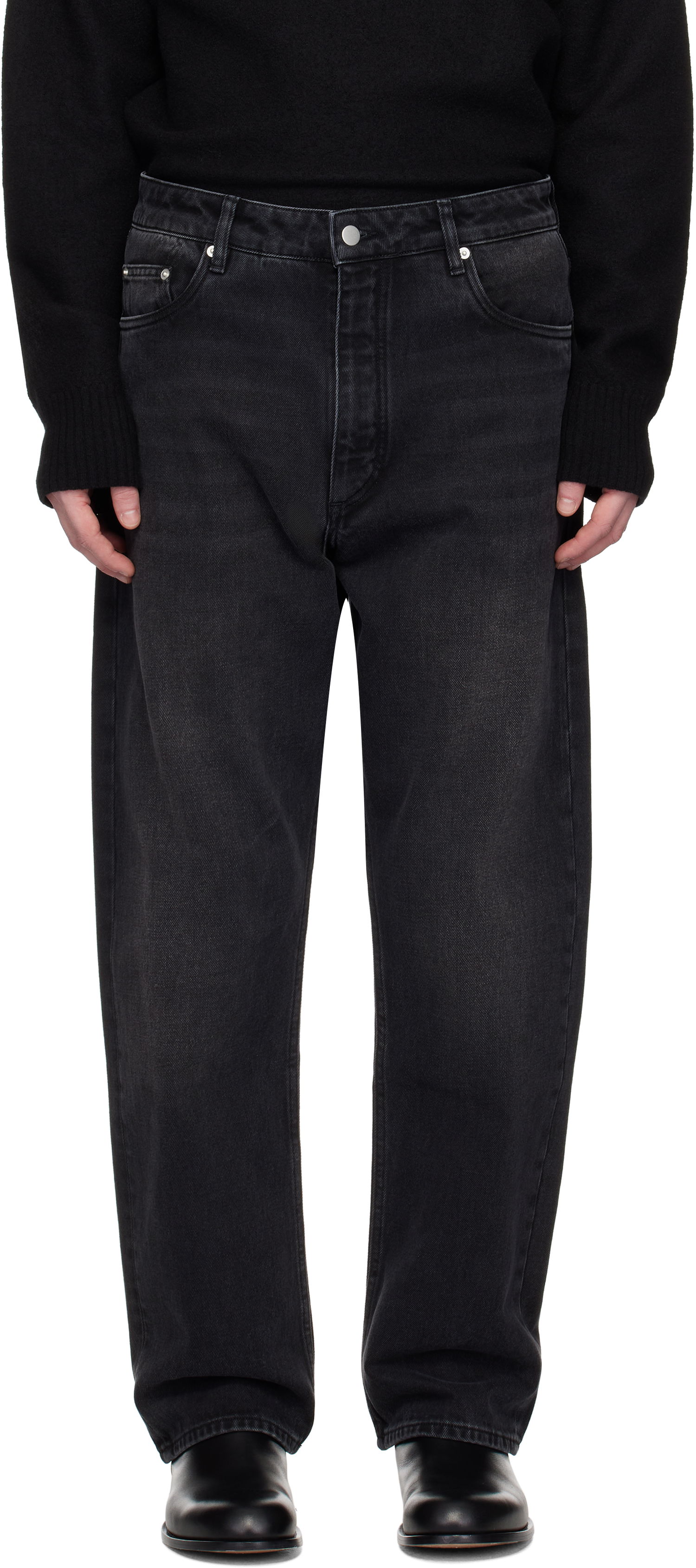 Kavbojke Studio Nicholson Studio Nicholson Riso Jeans Črna | RISO SNM - 1321, 0
