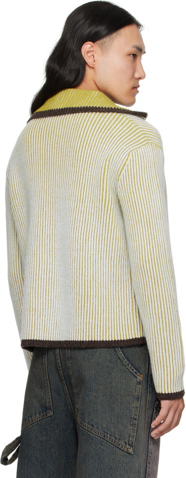 Pleteni pulover Eckhaus Latta Eckhaus Latta Huddle Zip Sweater Rumena | 8267-EL-PF25-C, 2