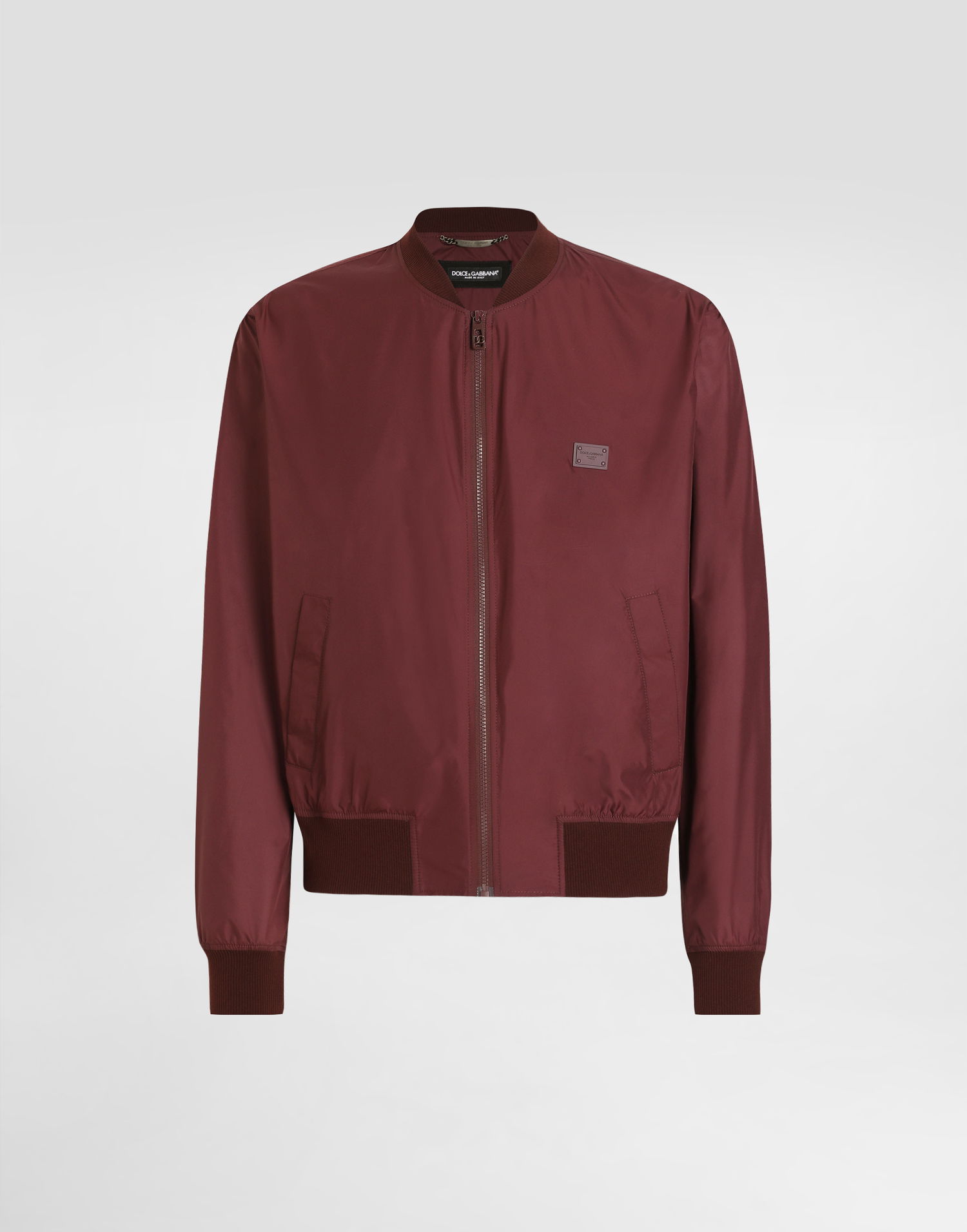 Bomber jakna Dolce & Gabbana Dolce & Gabbana Technical Fabric Bomber Jacket Bordo | G9BLMTFUS27R0108, 0