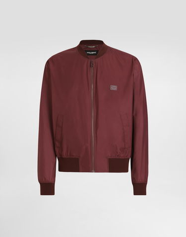 Bomber jakna Dolce & Gabbana Dolce & Gabbana Technical Fabric Bomber Jacket Bordo | G9BLMTFUS27R0108, 0