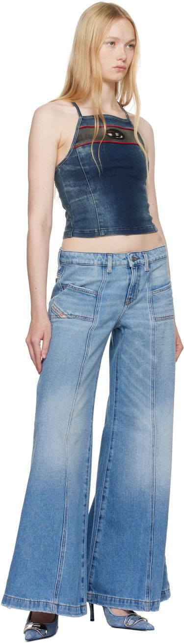 Kavbojke Diesel D-Akii Flare Jeans Modra | A12808 0CLBA, 3