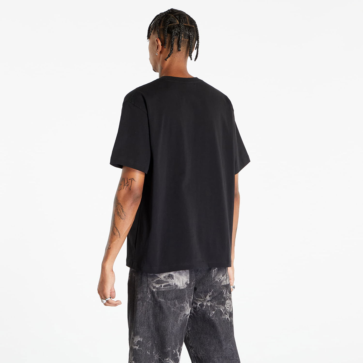 Majica Pleasures Doubles Heavyweight Short Sleeve Tee Black Črna | P23F030 BLACK, 1