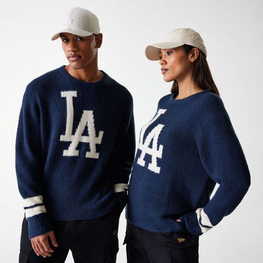 Pleteni pulover New Era New Era MLB LA Dodgers Knit Sweater Mornarica | 60684329, 0