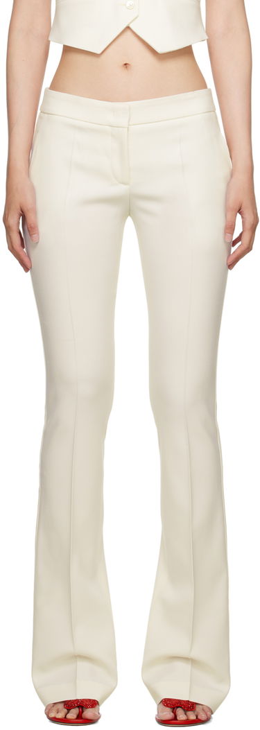 Hlače Blumarine Blumarine Flared Dress Pants Bela | A322P098A, 0